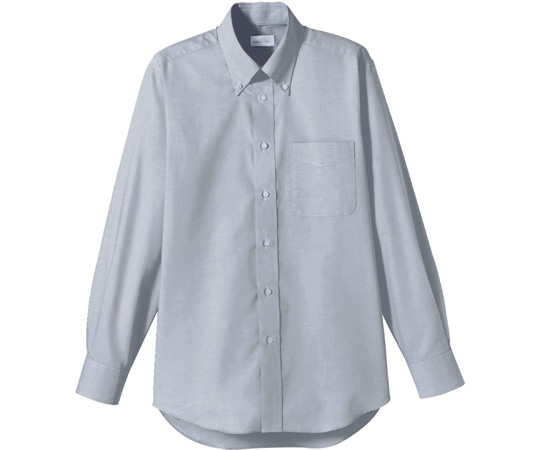 ボンマックス オックスフォード長袖シャツ FB4510U グレー LL 1枚(ご注文単位1枚)【直送品】