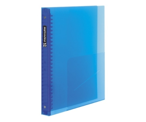 マルマン ファイルノート セプトクルール B5 プラスチックバインダー ワイド ブルー F300B-02 1冊(ご注文単位1冊)【直送品】