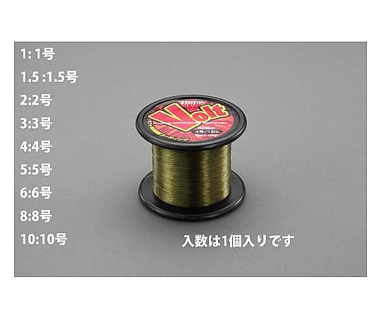 エスコ 0.37mmx 600m ナイロン糸(フッ素樹脂コーティング) EA628AW-5 1巻(ご注文単位1巻)【直送品】