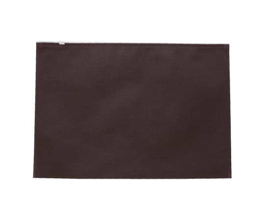 三和 不織布A4チャック付ポーチ チョコレート 1ケース(500枚入) SW3725-36 1ケース（ご注文単位1ケース）【直送品】