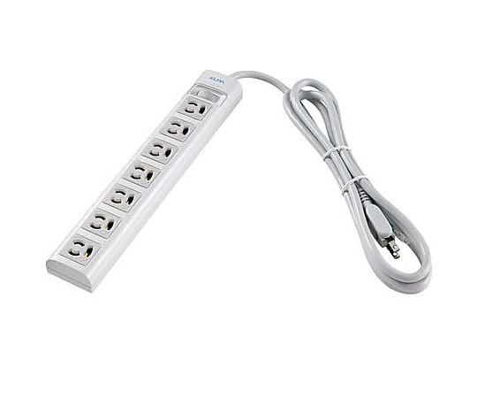 エスコ AC125V/15Ax 2m タップ(7口・アース抜け止・マグネット EA815GL-56 1個(ご注文単位1個)【直送品】