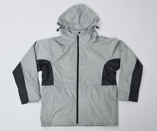 山善(YAMAZEN) ファン取付可能ウェア ファン付き バッテリー付き レインウエア KWR40-MGY 1枚(ご注文単位1枚)【直送品】