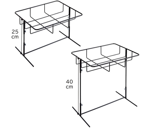 アズワン 1段スタンド PP製 角型 バスケット用 61-810-35-1 1個（ご注文単位1個）【直送品】