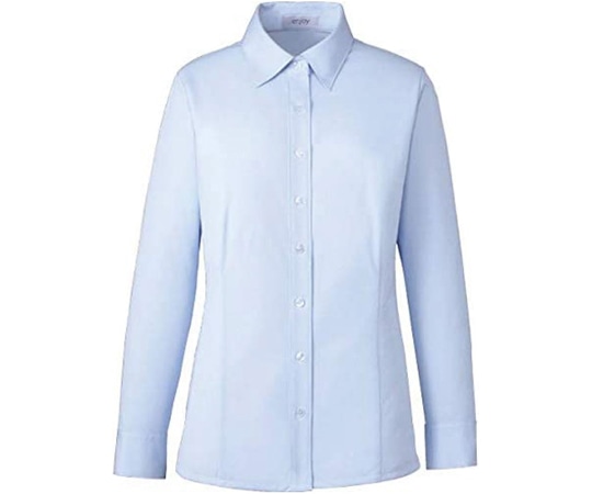 カーシーカシマ ENJOY 長袖シャツブラウス TRICOT KNIT KERSEY ブルー 15号 EWB690 1枚（ご注文単位1枚）【直送品】