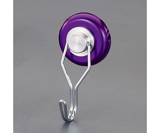 アズワン φ36mm/40kg マグネットフック(スイベル式/紫) EA781ET-86A 1個（ご注文単位1個）【直送品】