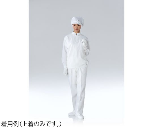 東洋リントフリー クリーンルーム用上着(女性用) 白 5L JE268B-01 5L 1枚 (ご注文単位1枚)【直送品】