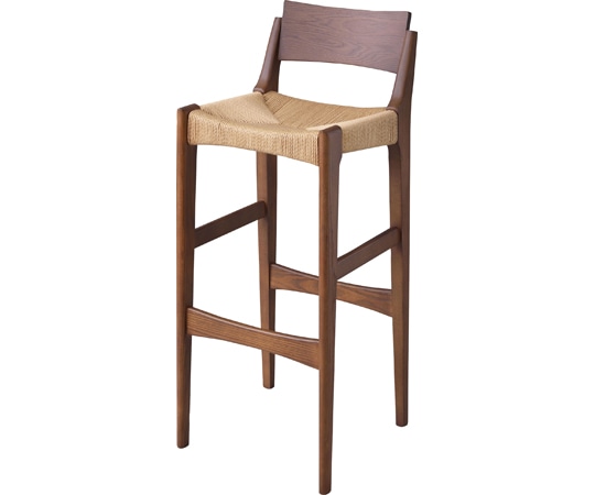 東谷 ペーパーコードハイチェア ブラウン ACE-74BR 1個（ご注文単位1個）【直送品】