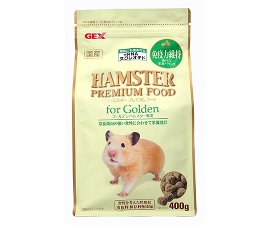 ジェックス ハムスタープレミアムフード ゴールデン専用 400g  1袋（ご注文単位1袋）【直送品】