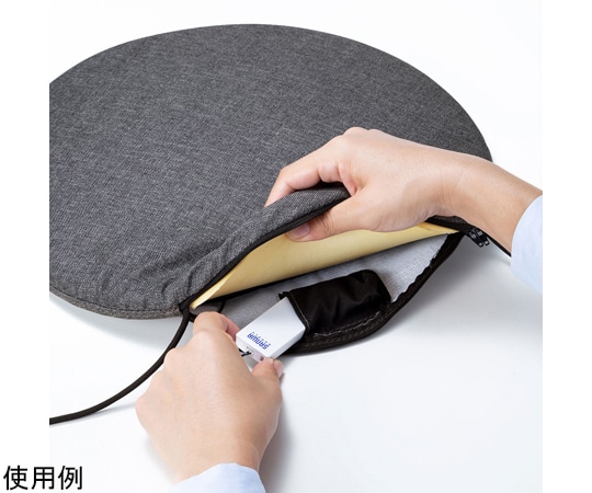 サンワサプライ スマートクッション グレー W395×D395×H38mm SNC-CS1-BLE 1セット（ご注文単位1セット）【直送品】