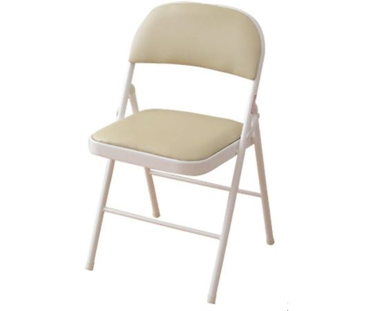 山善(YAMAZEN) 折りたたみチェア 6脚 アイボリー YMC-22(IV/WH)*6 1セット(ご注文単位1セット)【直送品】