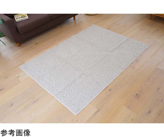 スミノエ 洗えるラグ ノイル 185×185cm アイボリー 13285696 1枚（ご注文単位1枚）【直送品】