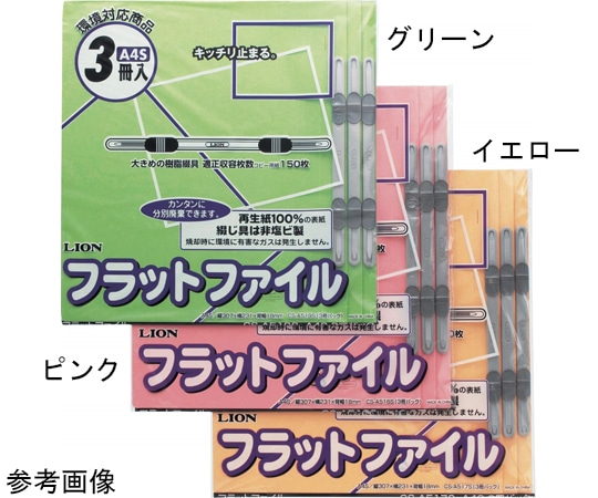 ライオン事務器 フラットファイル 1パック(3冊入) FP(CS)-A519S-3P 1パック(ご注文単位1パック)【直送品】