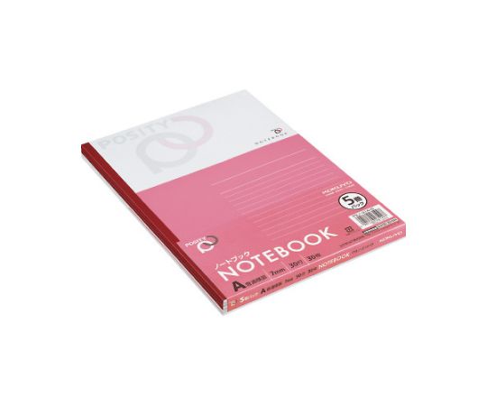 コクヨ パックノートポジティA罫30枚5冊パック P3ノ-31AX5 1パック（ご注文単位1パック）【直送品】