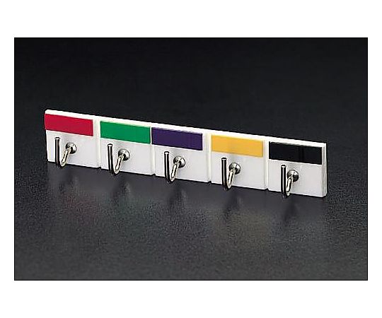 エスコ 165mm   フック(粘着付/5連) EA638LL-3 1pk(ご注文単位1pk)【直送品】