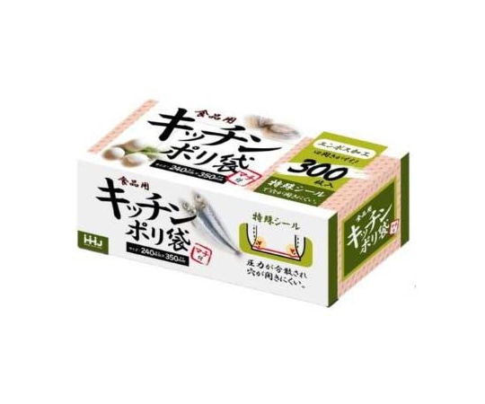 ハウスホールドジャパン 食品用 キッチンポリ袋 300枚入 KB08 1個(ご注文単位1個)【直送品】
