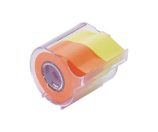 アズワン 25mmx10m 粘着メモテープ(レモン・オレンジ) EA762GH-3 1個(ご注文単位1個)【直送品】