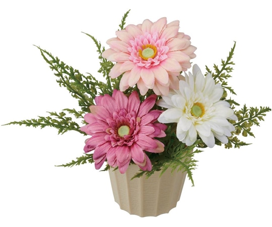 アズワン ガーベラアレンジ 造花 ピンク 33-16-7-2 1個(ご注文単位1個)【直送品】