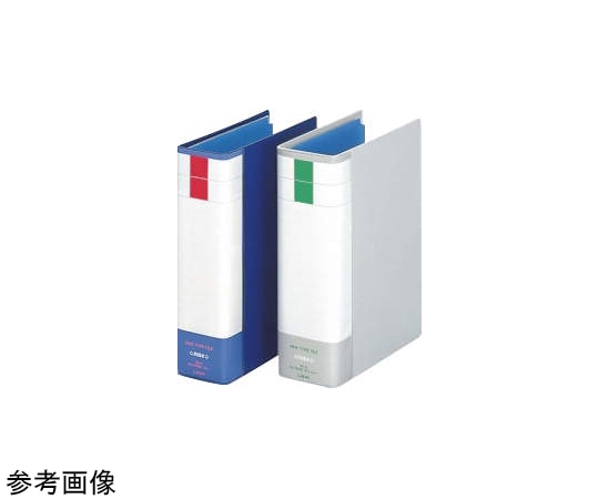 ライオン事務器 パイプ式ファイル両開き〈環境〉 ブルー No.755RK 1冊(ご注文単位1冊)【直送品】