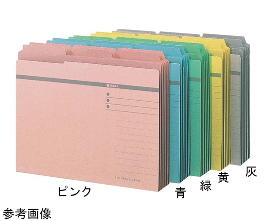 ライオン事務器 3カットフォルダー 緑 No.43-6P 1組(ご注文単位1組)【直送品】