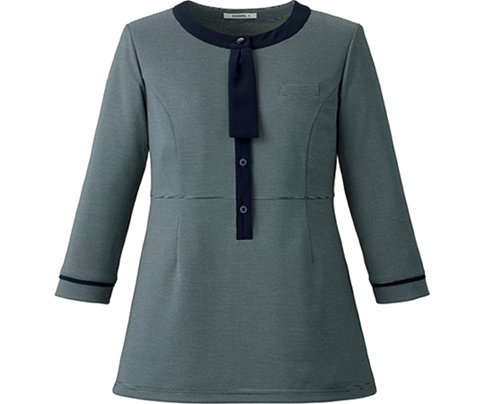 ボンマックス ポロニット(チュニック丈) ブルーグレイ 19G AD8810 1枚（ご注文単位1枚）【直送品】