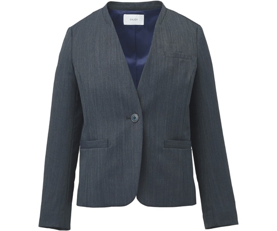 カーシーカシマ ENJOY ジャケット AURA HERRINGBONE チャコール 11号 EAJ751 1枚（ご注文単位1枚）【直送品】