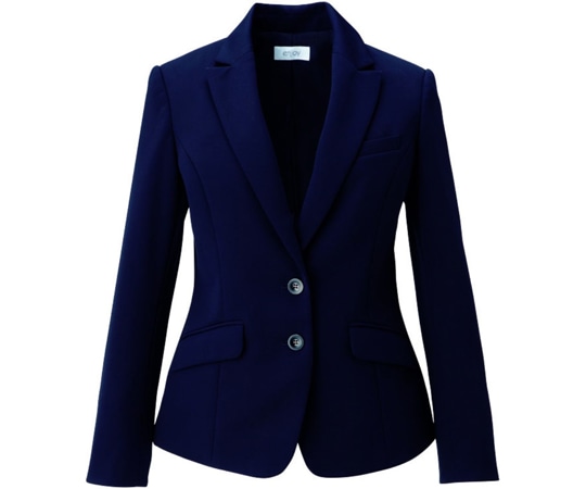 カーシーカシマ ENJOY ジャケット STRETCH KNIT 685-2 ネイビー 7号 EAJ685 1枚（ご注文単位1枚）【直送品】