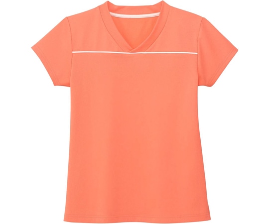 カーシーカシマ HEARTGREEN VネックTシャツ マンゴーオレンジ LL HM1589 1枚（ご注文単位1枚）【直送品】