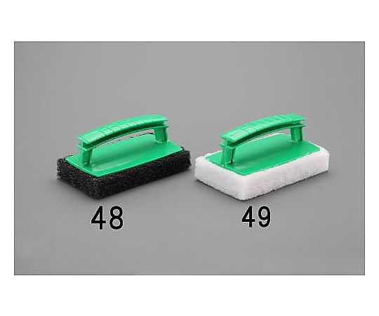エスコ 95x150mm ハンドル付たわし(黒) EA928AS-48 1個(ご注文単位1個)【直送品】