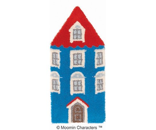 スミノエ MOOMIN マット ムーミンハウス 40×85cm ブルー 14300575 1枚（ご注文単位1枚）【直送品】