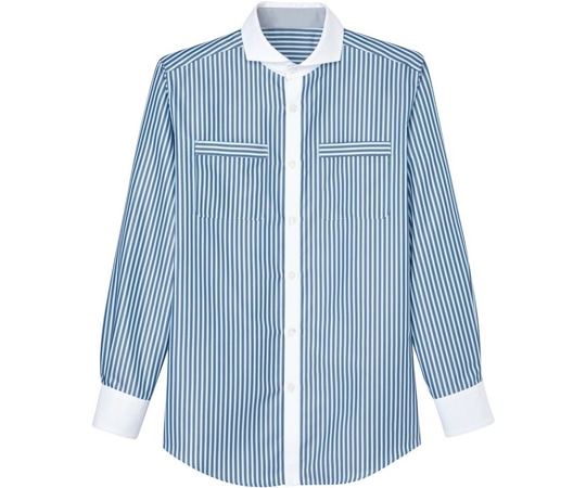 カーシーカシマ AMUS-NET 長袖シャツ 266-6 ブルー M AWY266 1枚（ご注文単位1枚）【直送品】
