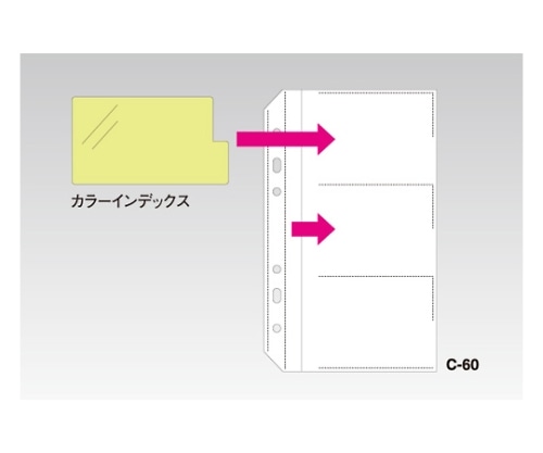 セキセイ ザ・カード システムカードホルダー差替式 C-60-00 1冊(ご注文単位1冊)【直送品】