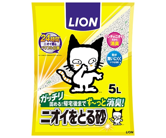 ライオン商事 ペットキレイ ニオイをとる砂 5L  1袋（ご注文単位1袋）【直送品】