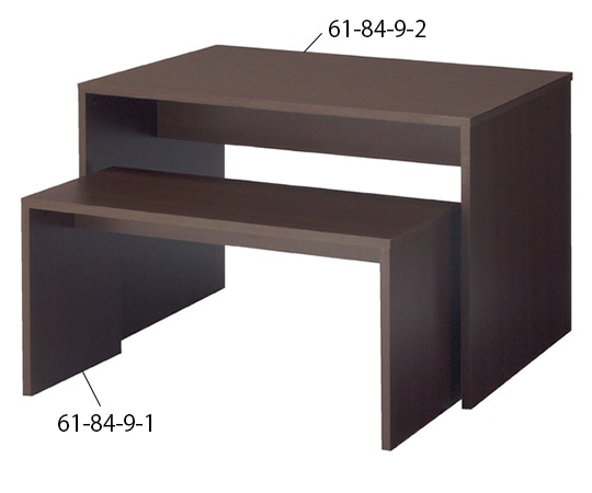 アズワン コの字ネストテーブル ダークブラウン W120 61-84-9-2 1台（ご注文単位1台）【直送品】