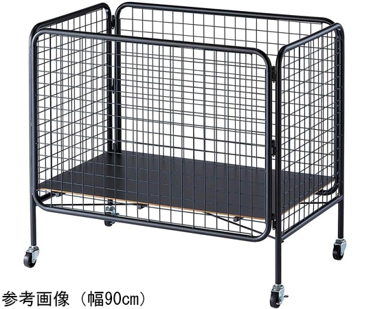 アズワン ユニットワゴン 黒 深型 120×60×80cm 61-797-52-2 1台（ご注文単位1台）【直送品】