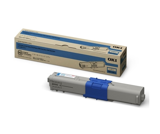 OKI トナーカートリッジ シアン(MC562/362dn(w)/C531dn/511dn/312dn) TNR-C4KC1 1個(ご注文単位1個)【直送品】