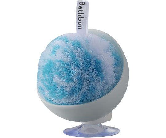 山崎産業(コンドル) バスボンくん抗菌 洗面台スッキリポンポン ケース付 ブルー  1個(ご注文単位1個)【直送品】