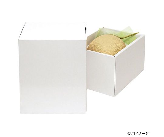 ヤマニパッケージ 青果用贈答箱 ホワイト メロン1個入 50枚 L-2236 1ケース（ご注文単位1ケース）【直送品】