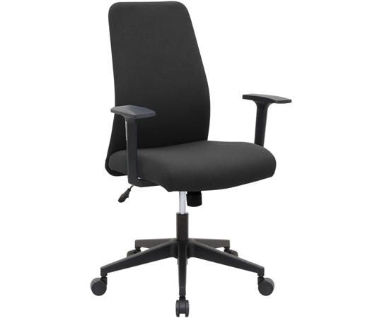 カグクロ ビジネスチェアNRM(肘付)ブラック(ノーラム) NRM-153-A-BK 1個(ご注文単位1個)【直送品】