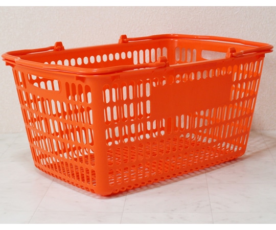 大和産業 買い物かご オレンジ 5個入 SL-20 1セット（ご注文単位1セット）【直送品】