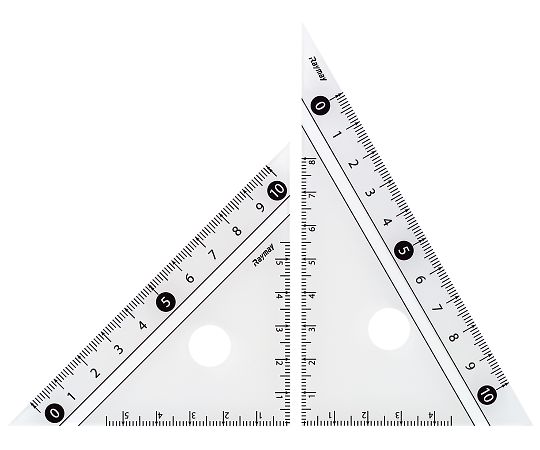 レイメイ藤井 白黒三角定規 ホワイト APJ251W 1本(ご注文単位1本)【直送品】