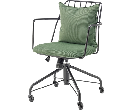 東谷 デスクチェア グリーン PC-81GR 1個(ご注文単位1個)【直送品】