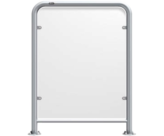 サンポール ステンレス セーフティアーチ ベースプレート式 約10.5kg AH-42B75-PCP 1台(ご注文単位1台)【直送品】