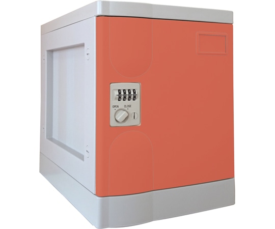 宮成製作所 プラボックス Sサイズ ダイヤル錠 レッド ベース付 PB-DSR1 1台(ご注文単位1台)【直送品】