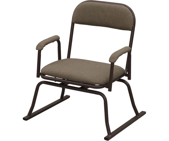 エイ・アイ・エス 楽座椅子 ロータイプ ブラウン RCR-400 1脚（ご注文単位1脚）【直送品】