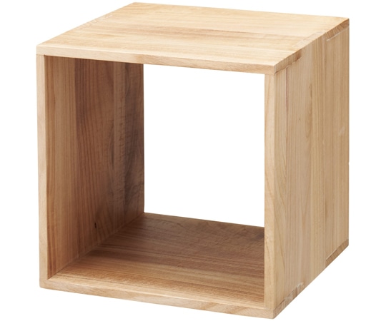 アズワン 木製ディスプレイボックス ナチュラル 30cm角 61-806-53-2 1個（ご注文単位1個）【直送品】