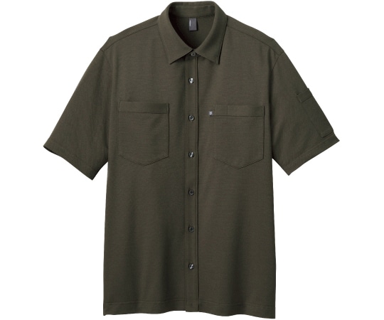 カーシーカシマ CAREAN 半袖ニットシャツ T/C KANOKO SHIRT カーキ LL CSY174 1枚（ご注文単位1枚）【直送品】