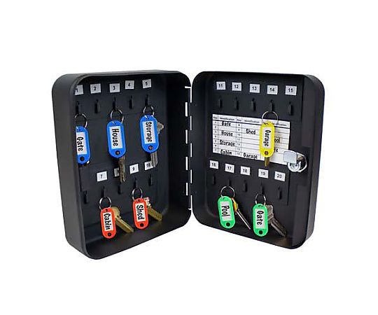 アズワン 158x73x200mm キーボックス(20本用) EA956VE-71 1個(ご注文単位1個)【直送品】