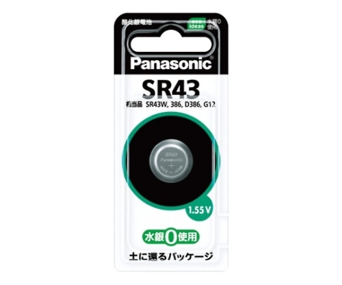 パナソニック 酸化銀電池 SR43P 1個(ご注文単位1個)【直送品】