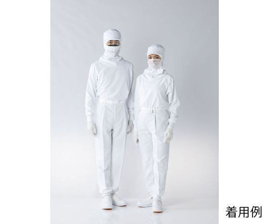 東洋リントフリー 異物混入対策フード一体上着 白 M JF2501-01 M 1枚 (ご注文単位1枚)【直送品】