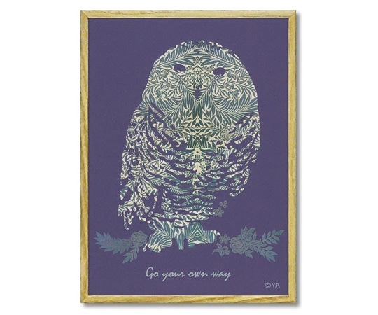 ユーパワー アニマルシルエット アート｢オウルS｣ YP-02413 1個（ご注文単位1個）【直送品】